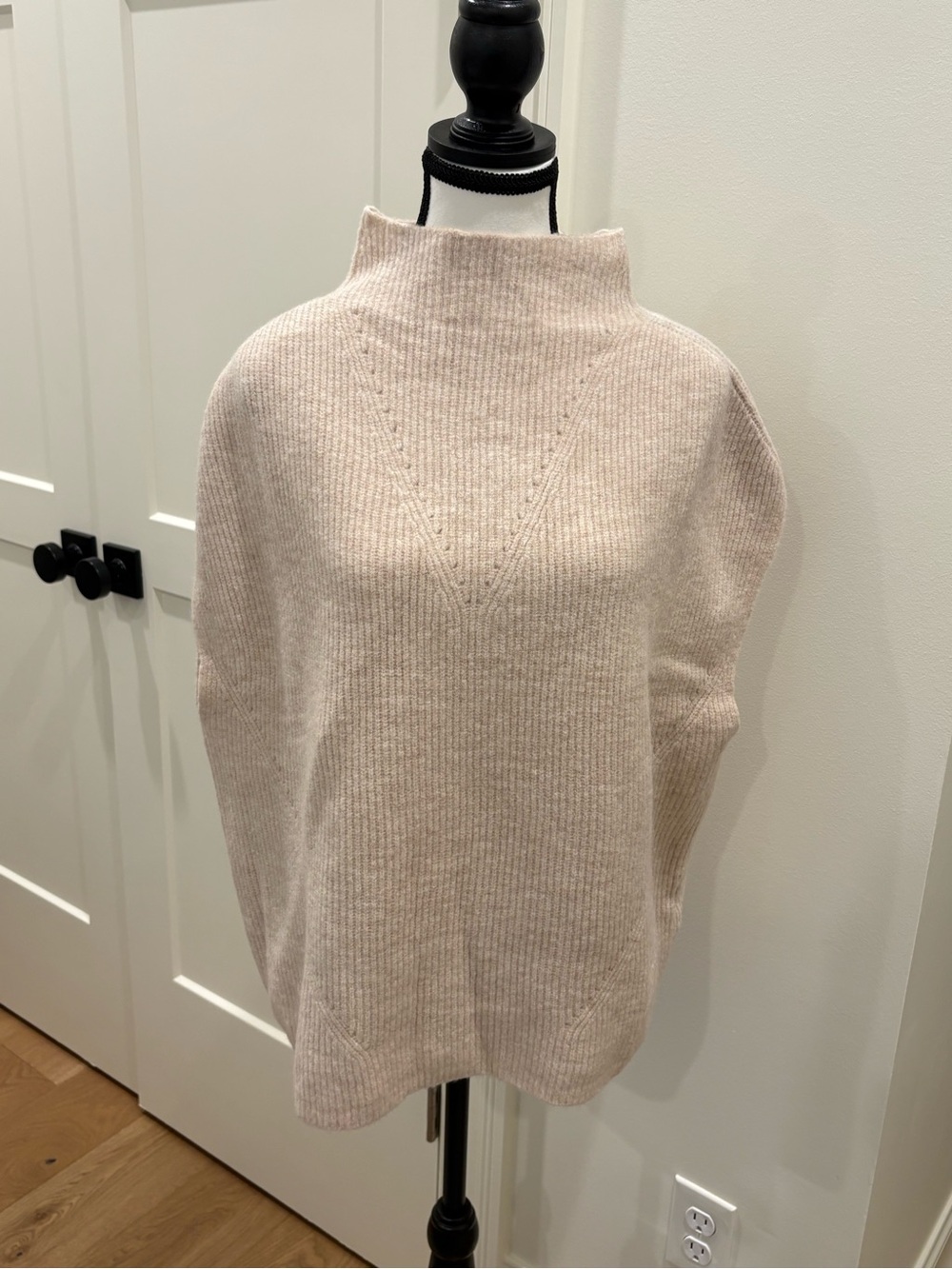 THML Tan Ribbed Mock Turtle Neck Sweater - Picture 2 of 10